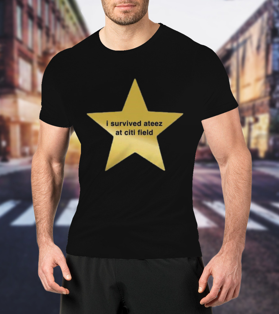 I Survived Ateez At Citi Field Star Fan Experience Event T-Shirt