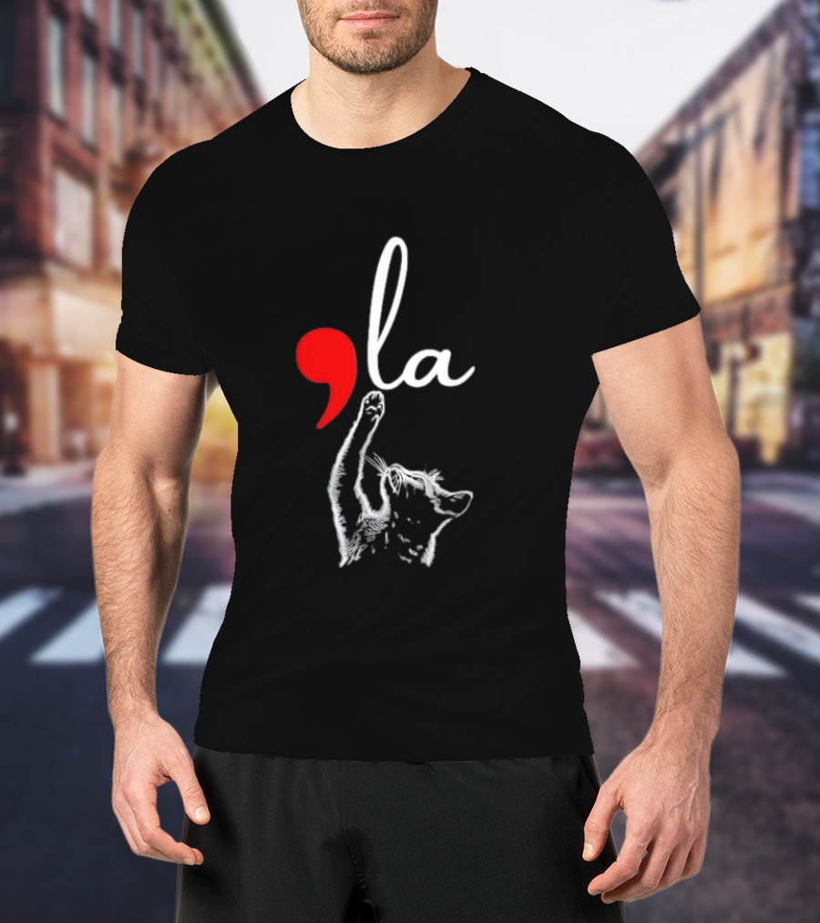 Cat Comma La T-Shirt