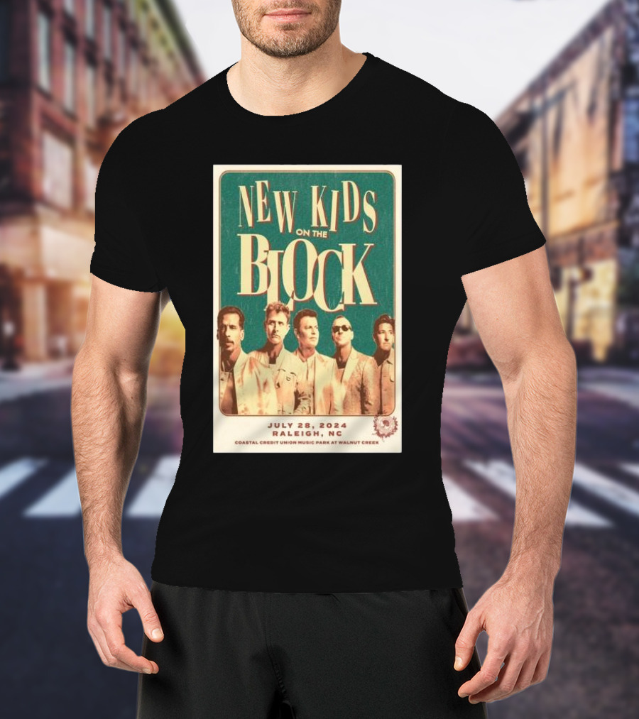 New Kids On The Block Coastal Credit Union Music Park Raleigh NC July 28 T-Shirt