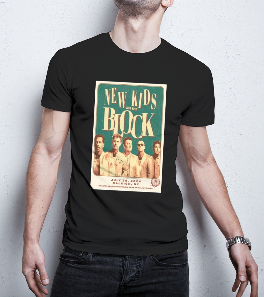 New Kids On The Block Coastal Credit Union Music Park Raleigh NC July 28 T-Shirt