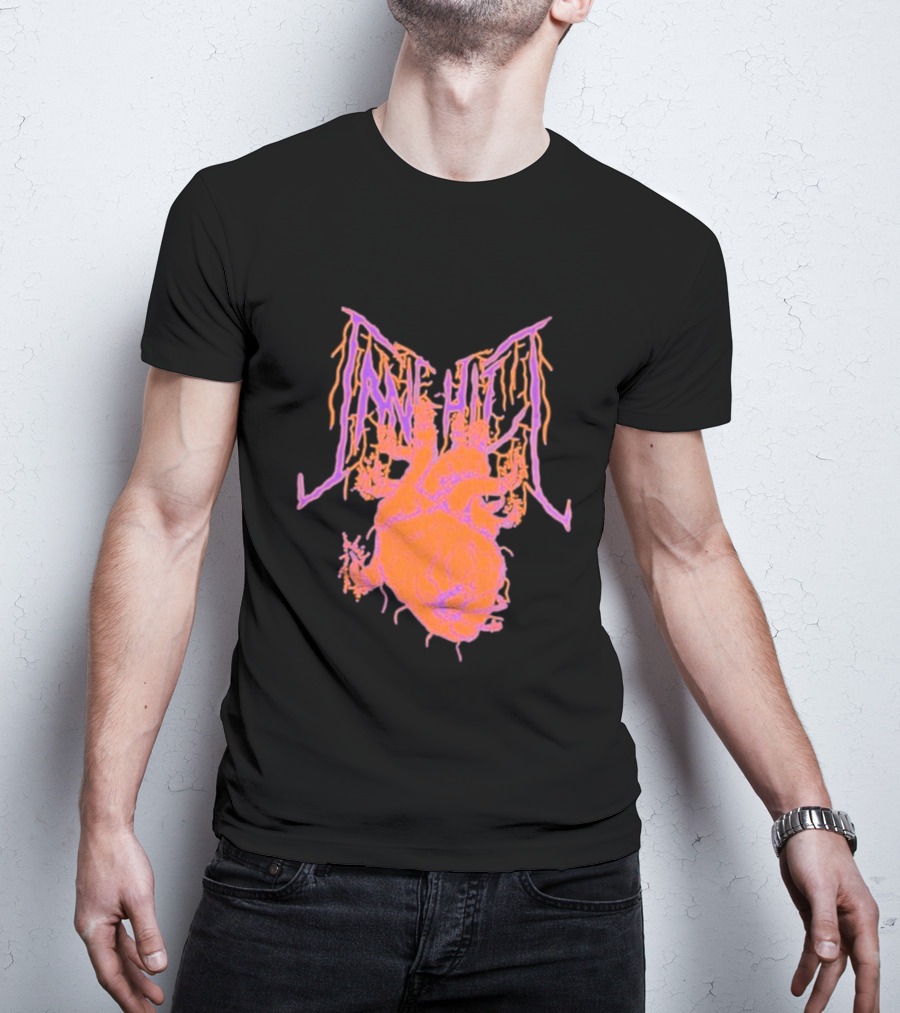 Cane Hill Orange Pink Anatomical Heart T-Shirt