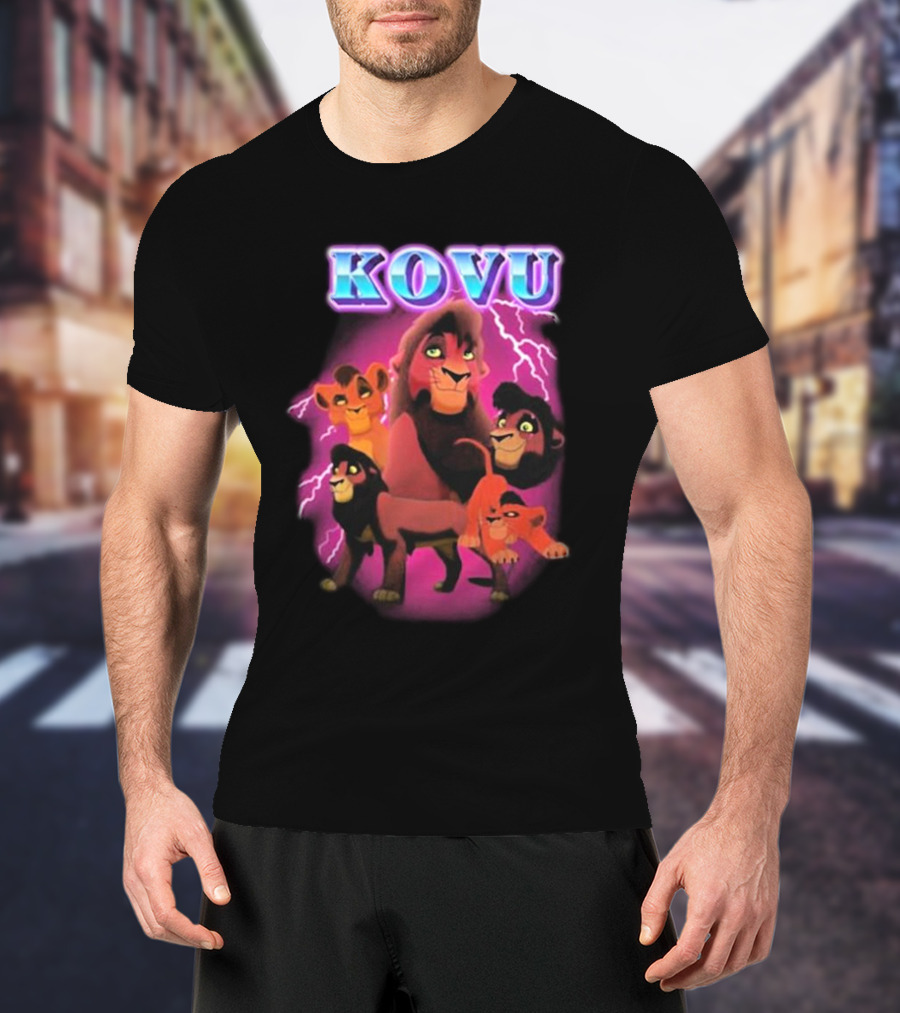 Kovu Lion King 2 Characters Purple Lightning Scene T-Shirt