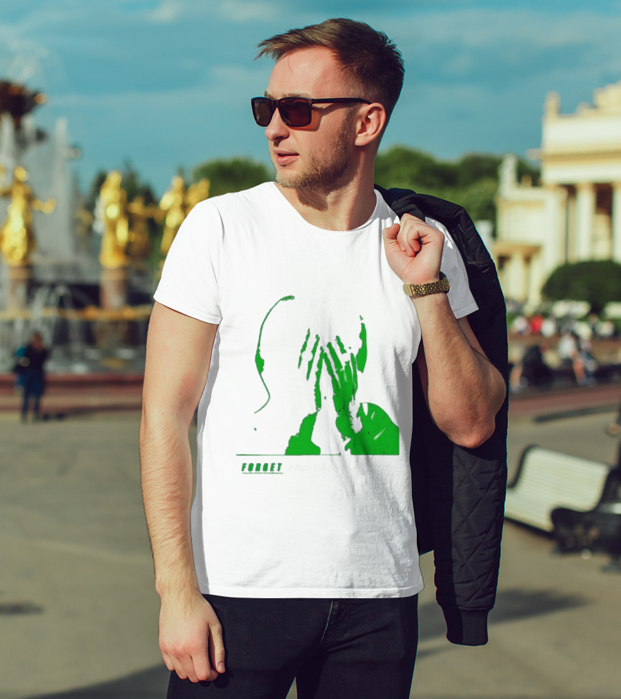 The Twilight Sad Forget The Night Ahead Green Silhouette With White Eyes T-Shirt