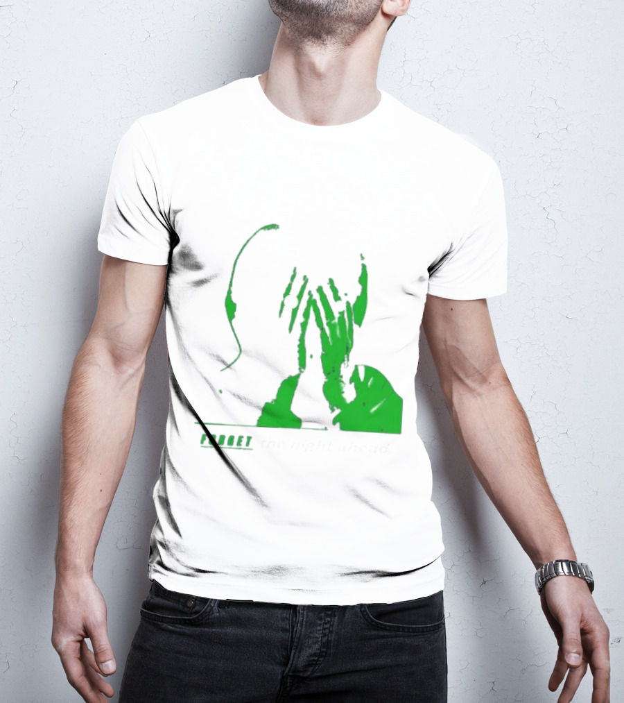 The Twilight Sad Forget The Night Ahead Green Silhouette With White Eyes T-Shirt