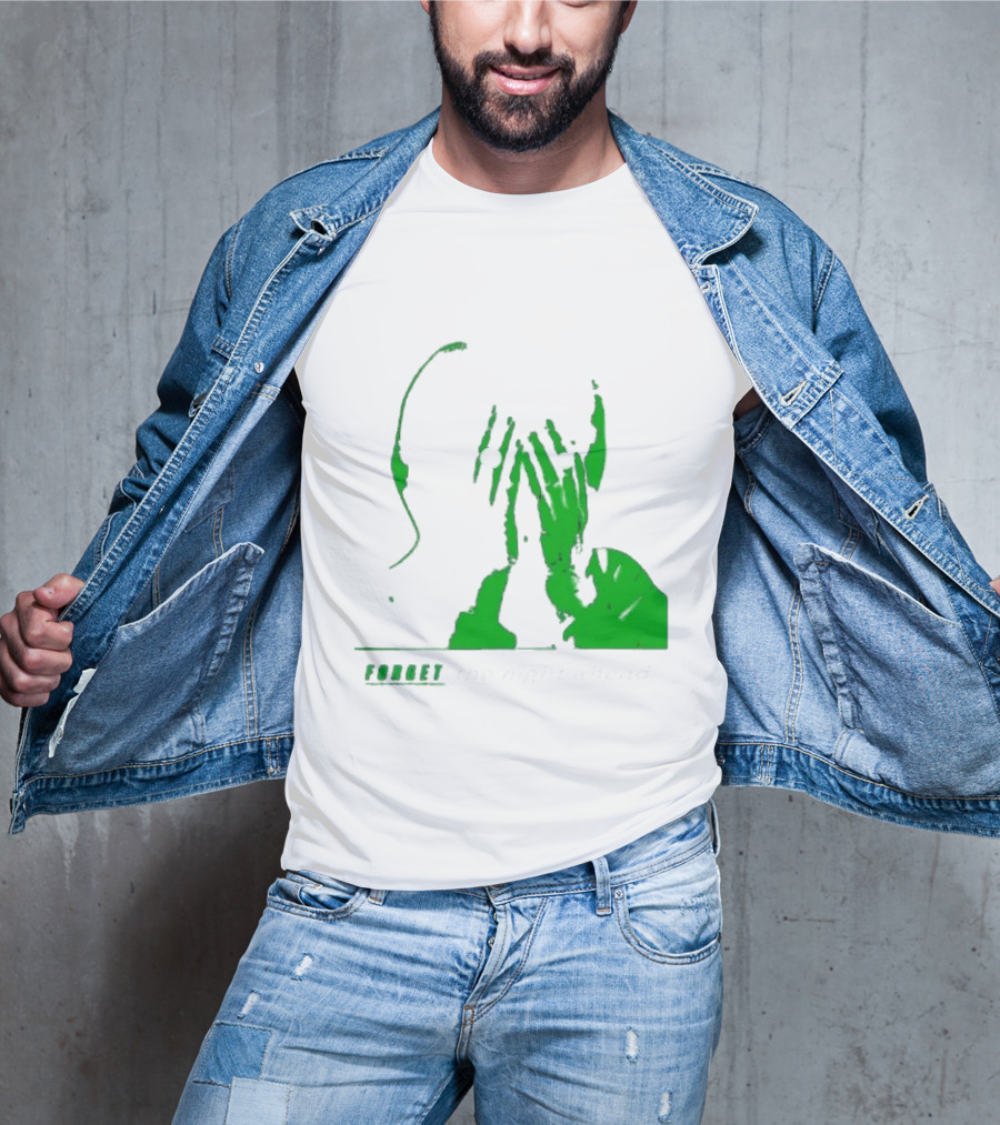 The Twilight Sad Forget The Night Ahead Green Silhouette With White Eyes T-Shirt