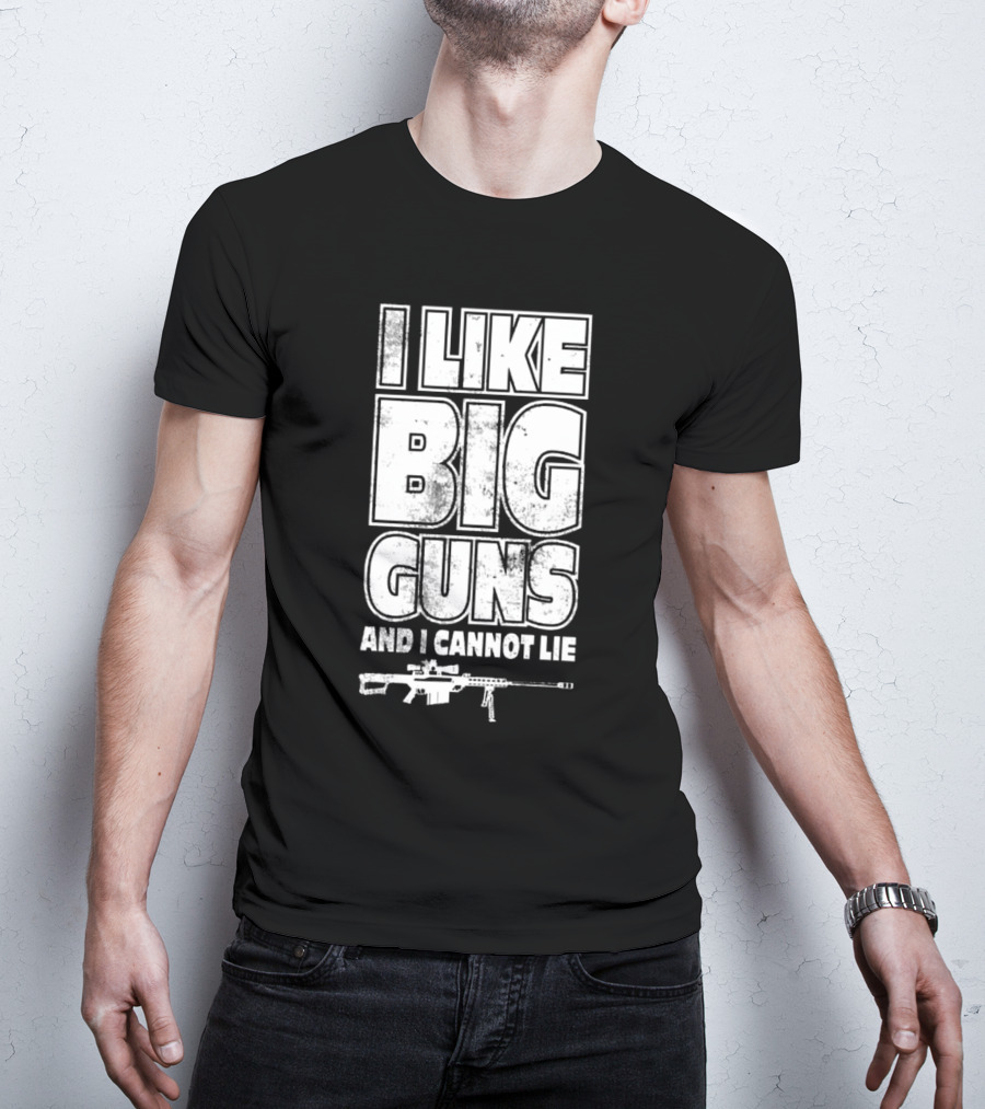 Kentucky Ballistics I Like Big Guns And I Cannot Lie Rifle T-Shirt
