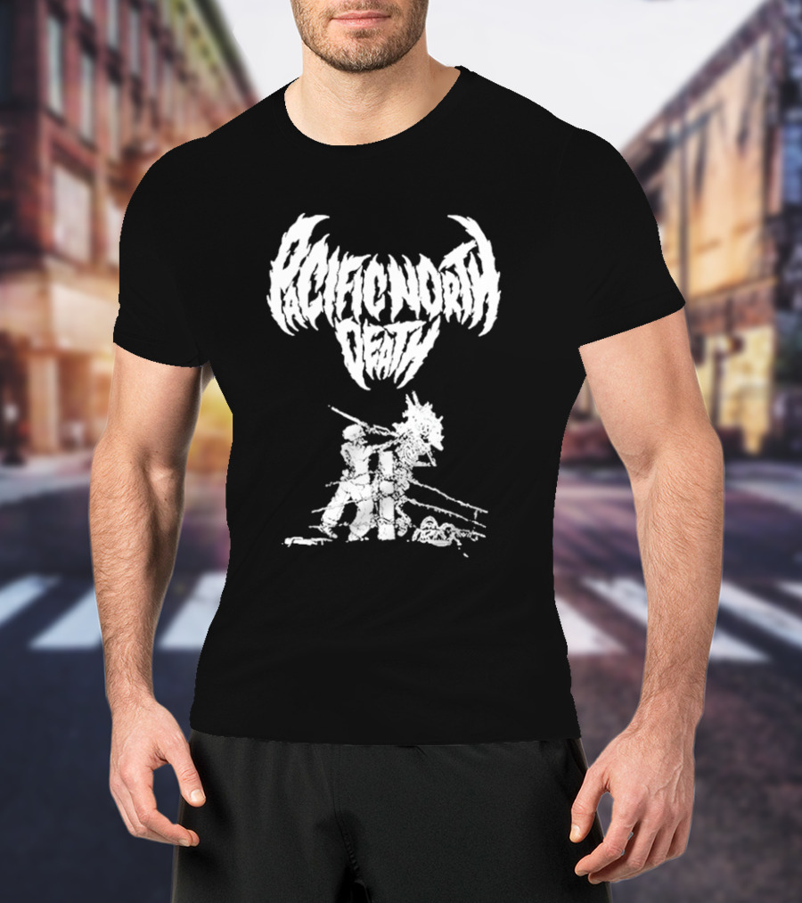Pacific North Death Skeleton Grim Reaper T-Shirt
