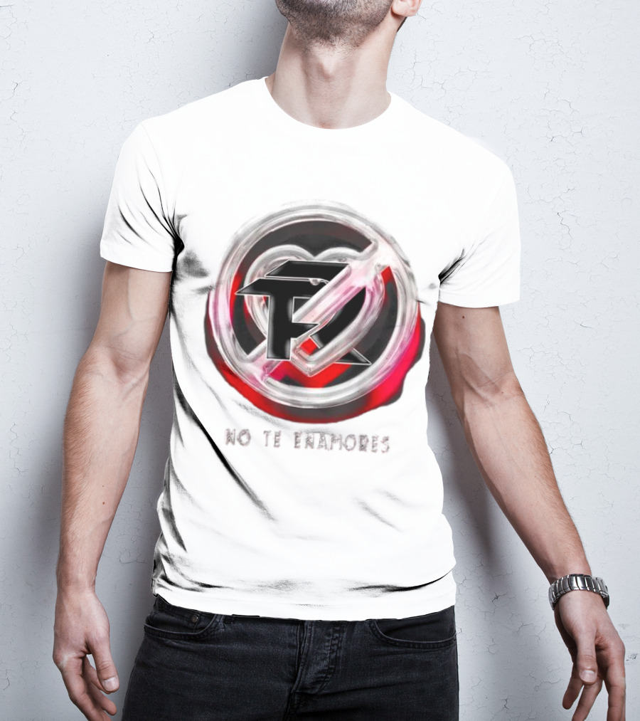No Te Enamores Fuerza Logo Heart T-Shirt