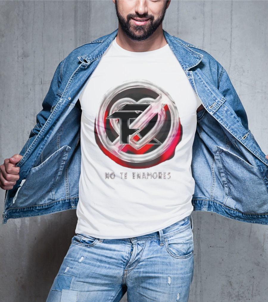 No Te Enamores Fuerza Logo Heart T-Shirt