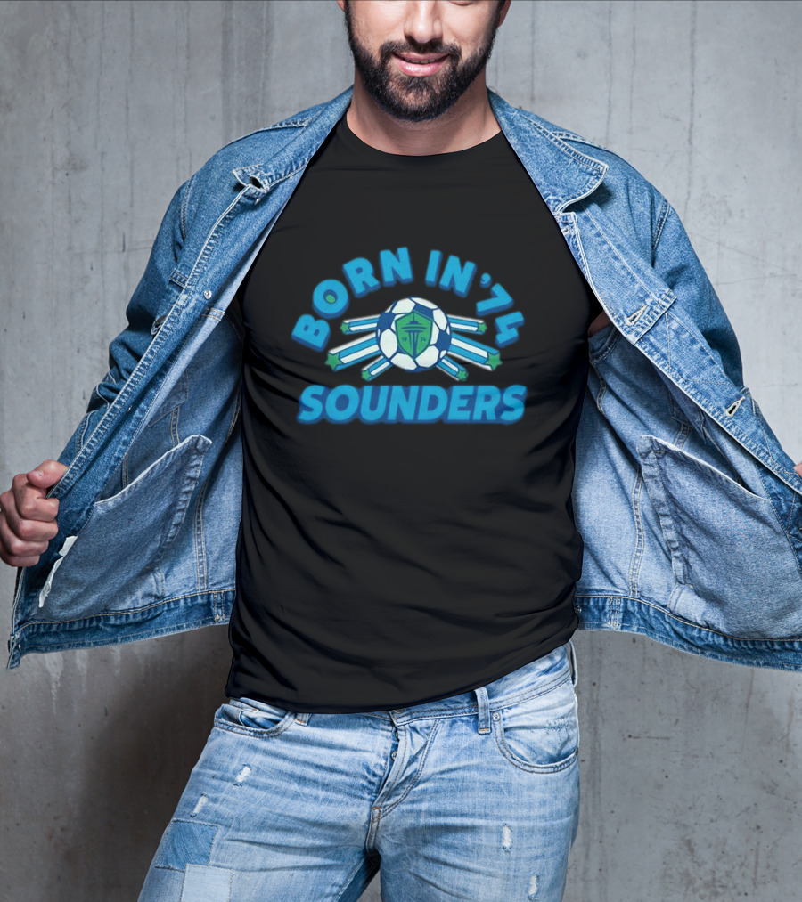 Seattle Sounders Born In ’74 Soccer Emblem T-Shirt