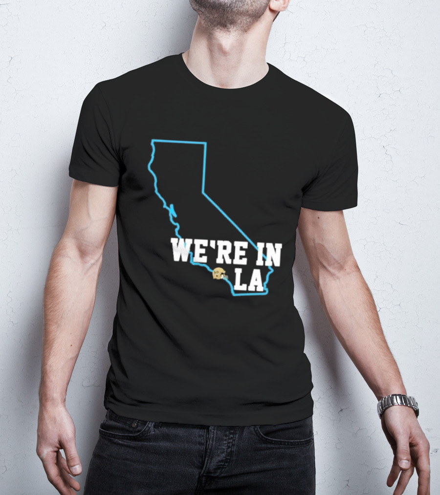 Deshaun Foster We're In LA With California Outline And LA Helmet T-Shirt