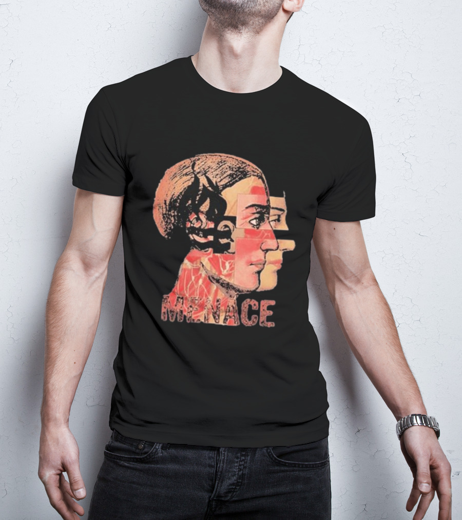 Menace Hot Water Music Dual Profile Head T-Shirt