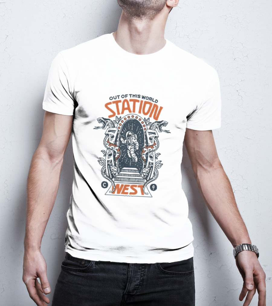 Out Of This World Station West Space Portal Adventure T-Shirt