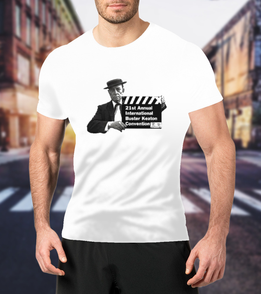 21st Annual International Buster Keaton Convention Clapboard T-Shirt