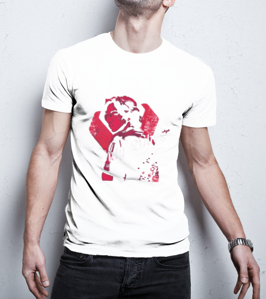 Only Vibes And Logic Amine Ouarid Red Abstract T-Shirt