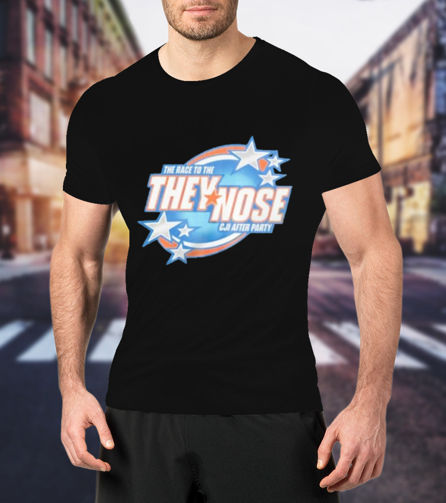The Race To The They Nose Cji After Party Stars And Swirls T-Shirt