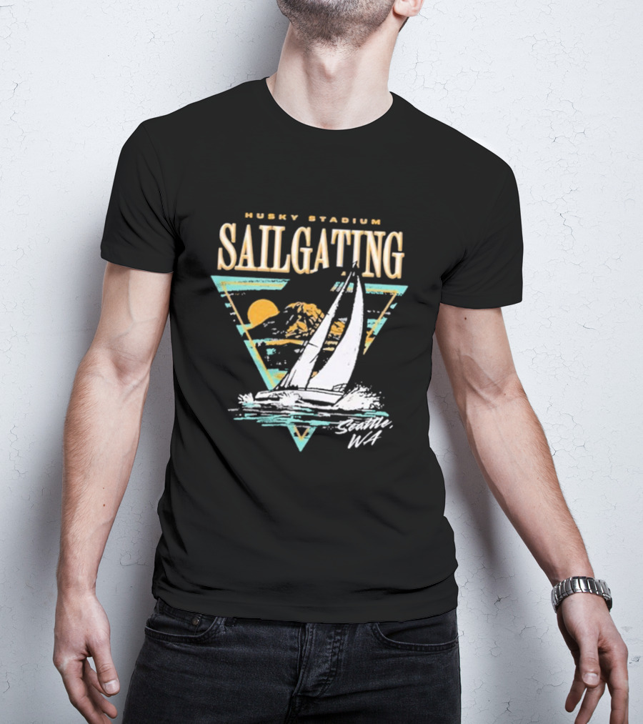 Husky Stadium Sailgating Seattle WA T-Shirt