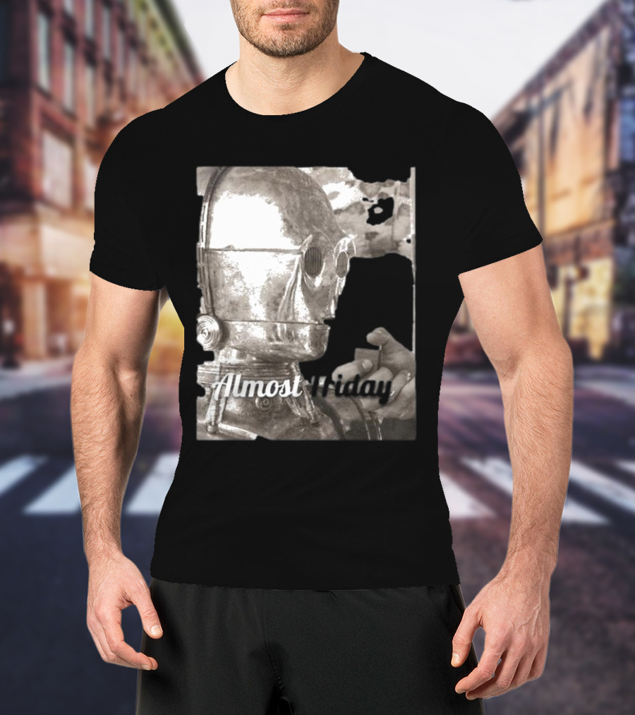 Almost Friday Star Wars C-3PO Smoking T-Shirt