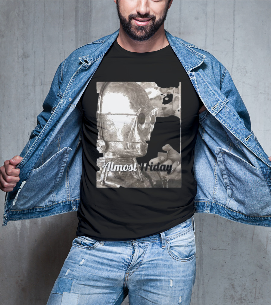Almost Friday Star Wars C-3PO Smoking T-Shirt