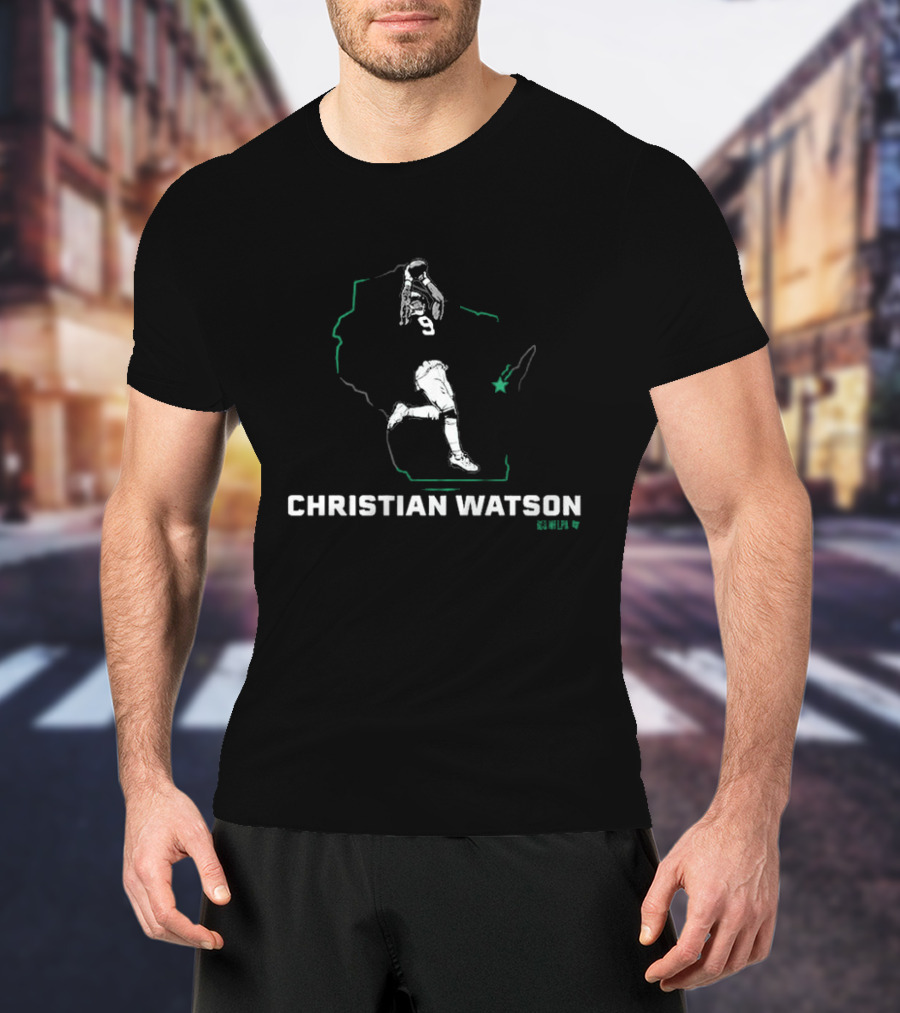 Christian Watson 9 State Football Star T-Shirt