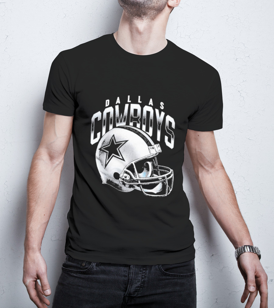 Dallas Cowboys Silver Star Helmet T-Shirt
