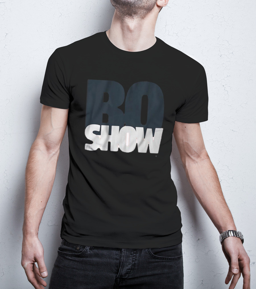 Bo Nix The Bo Show Dark Bold Minimalist Text T-Shirt
