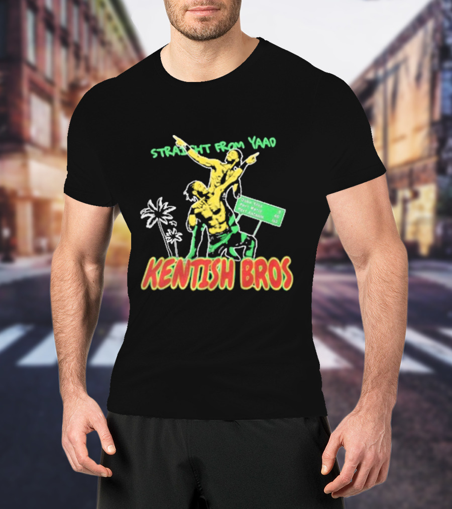 Straight From Yaad Kentish Bros Ocho Rios Montego Bay Negril Jamaica T-Shirt