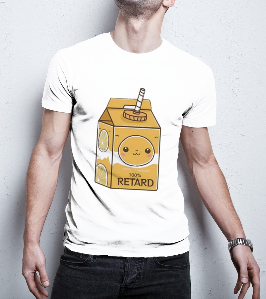 Satisfaction Guaranteed 100 Retard Lemon Juice Box Kawaii Face T-Shirt