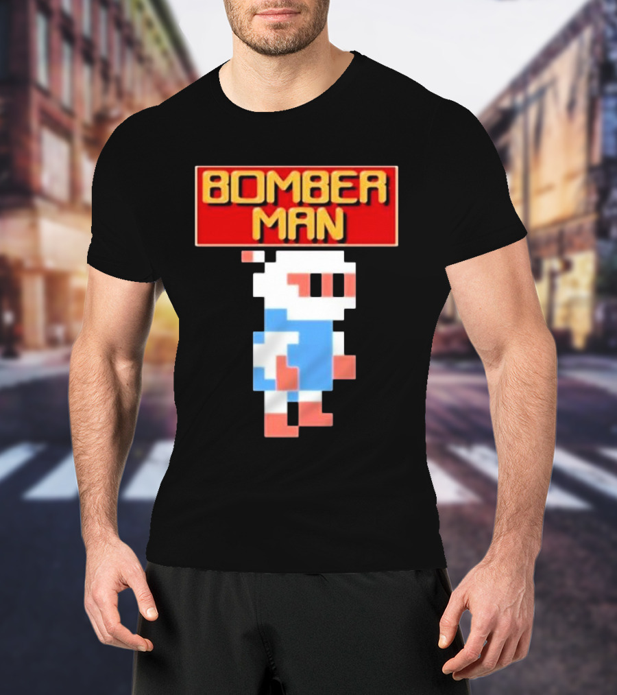 Bomberman Classic NES 8-Bit Video Game Icon T-Shirt
