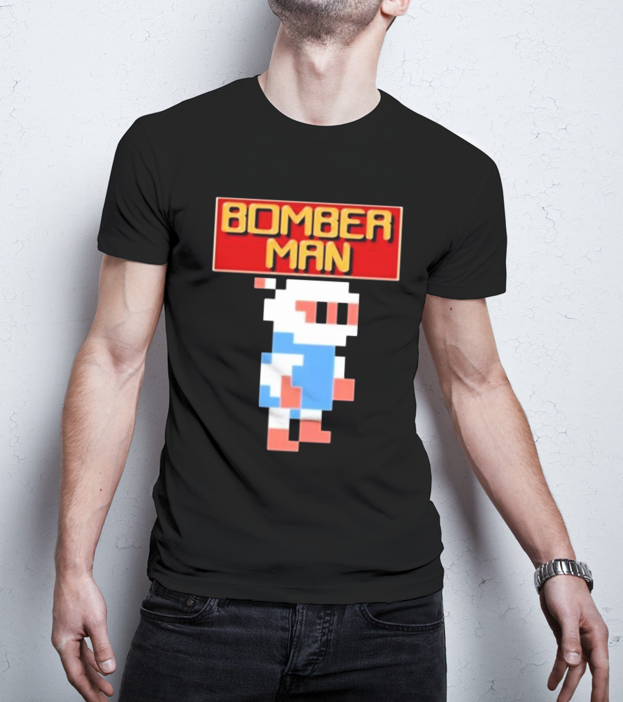 Bomberman Classic NES 8-Bit Video Game Icon T-Shirt