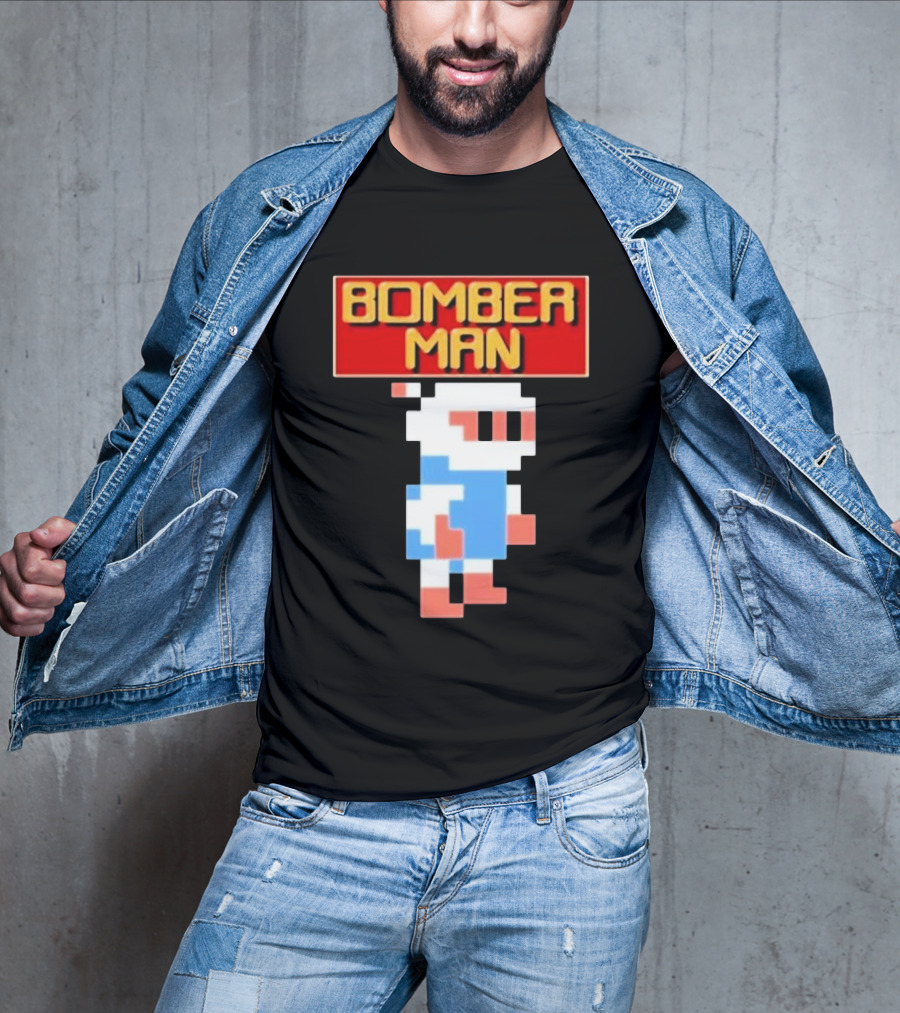 Bomberman Classic NES 8-Bit Video Game Icon T-Shirt