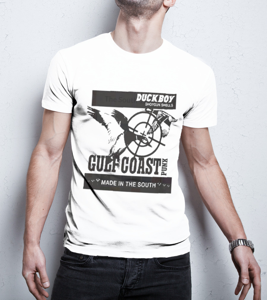 Duckboy Shotgun Shells Gulf Coast Punk Made In The South 12ga T-Shirt