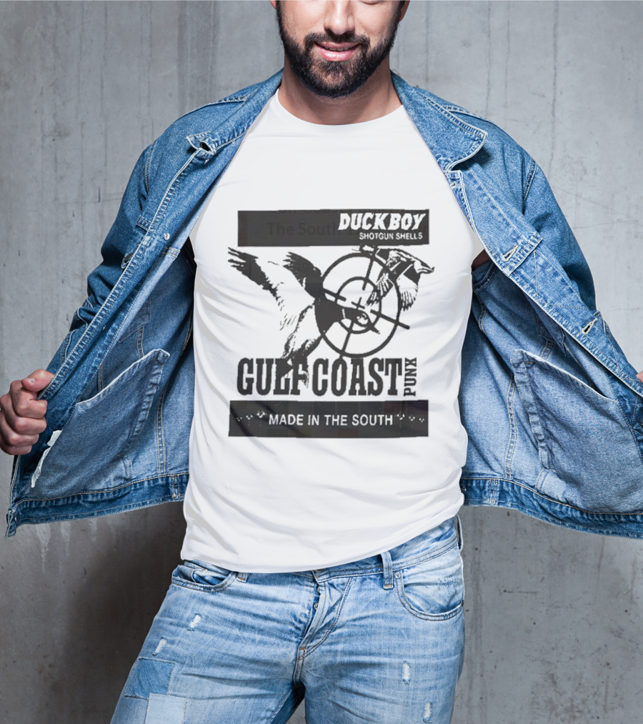 Duckboy Shotgun Shells Gulf Coast Punk Made In The South 12ga T-Shirt