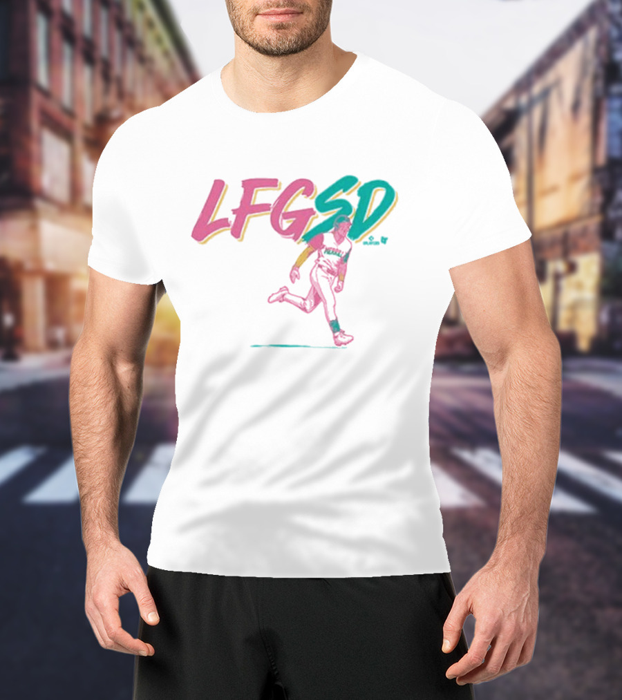 Jackson Merrill LFGSD Neon Baseball Running T-Shirt