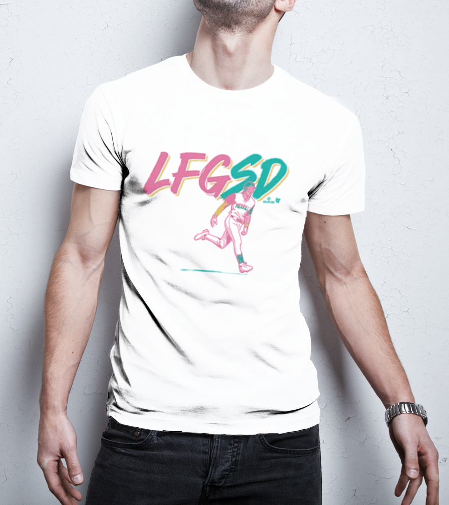 Jackson Merrill LFGSD Neon Baseball Running T-Shirt