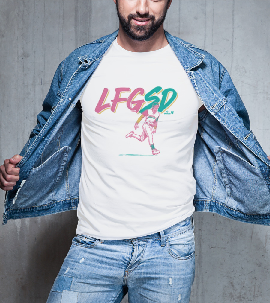 Jackson Merrill LFGSD Neon Baseball Running T-Shirt