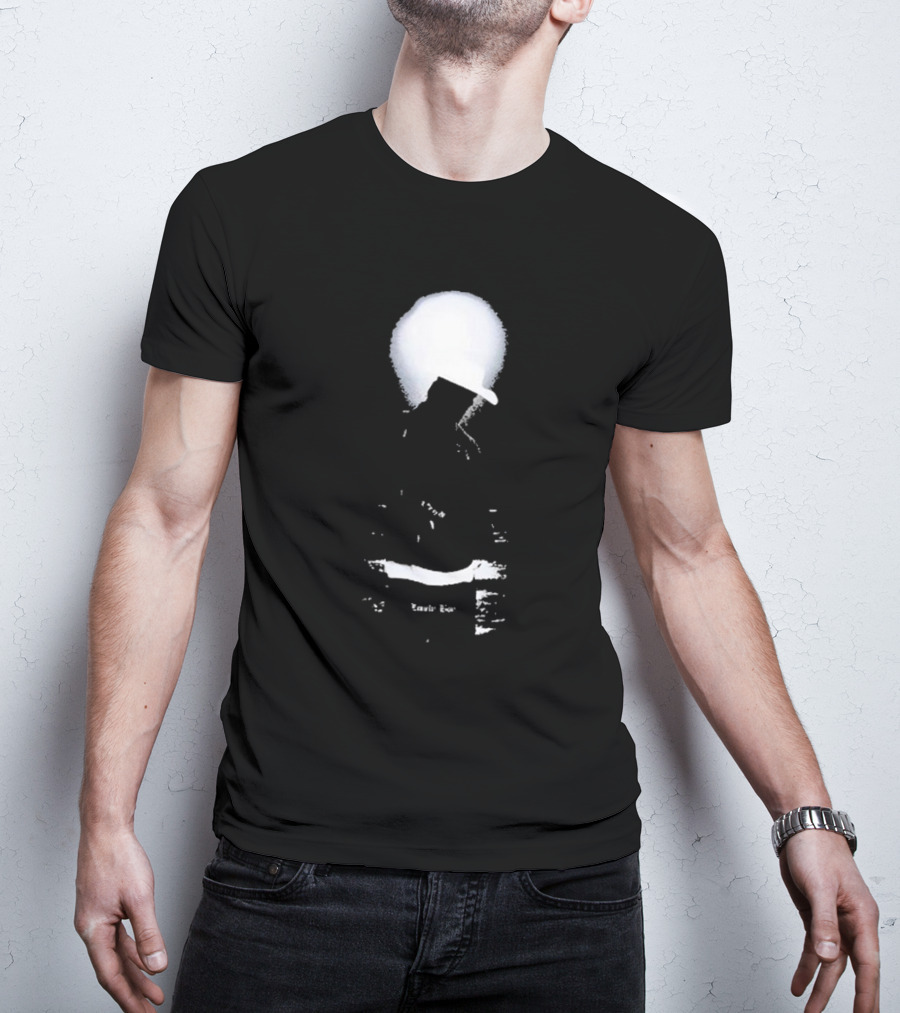 Lonely Boy Paradise Black Enigmatic Silhouette Hat Contrast T-Shirt