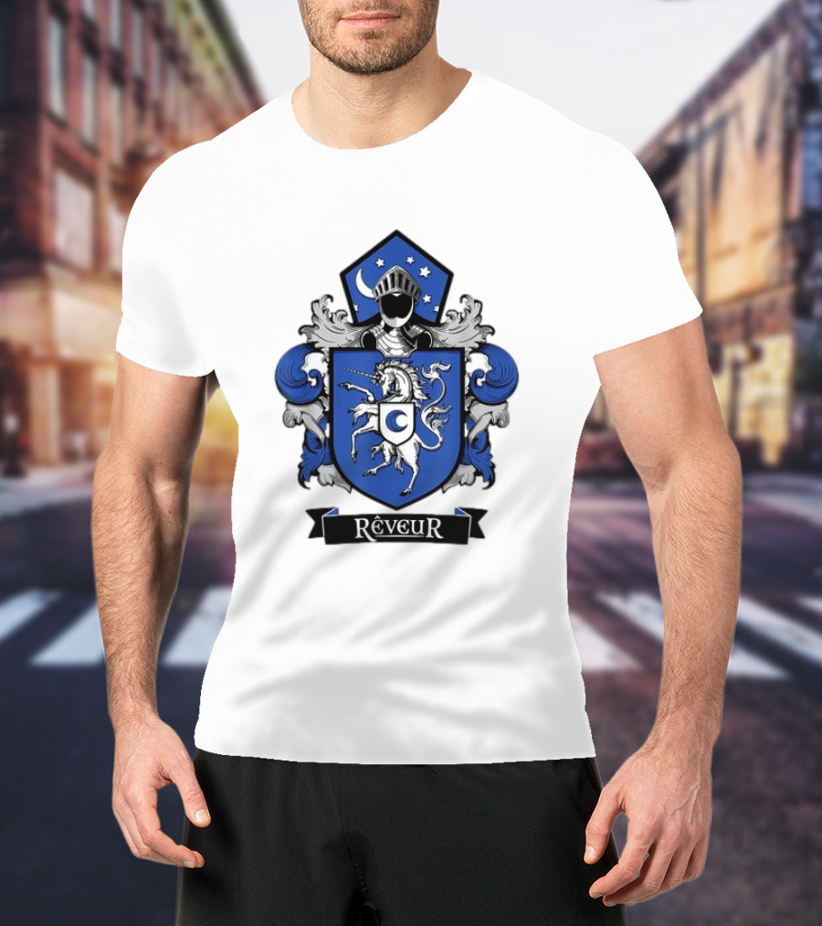 Rêveur House Of Dreamers RCA Givers School Spirit Unicorn Coat Of Arms T-Shirt