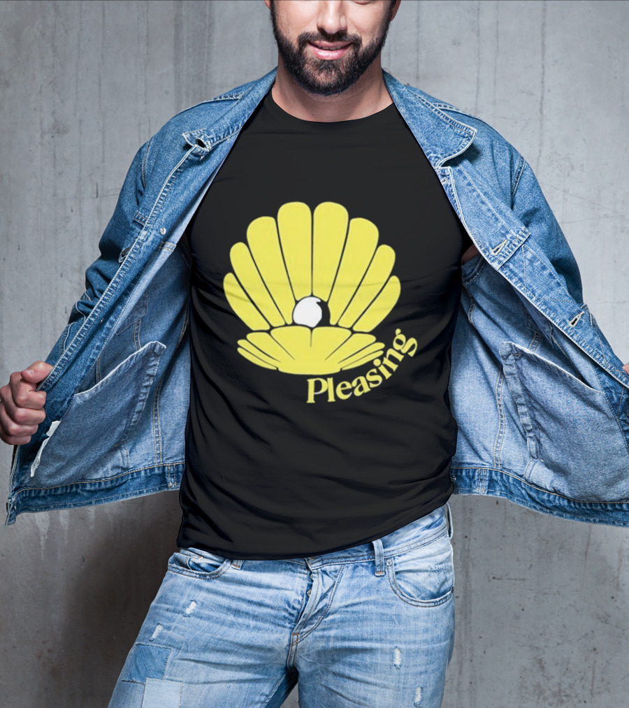 Pleasing Clam Yellow Shell With Pearl T-Shirt