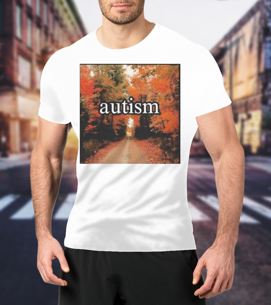 Autism In An Autumn Forest Pathway T-Shirt