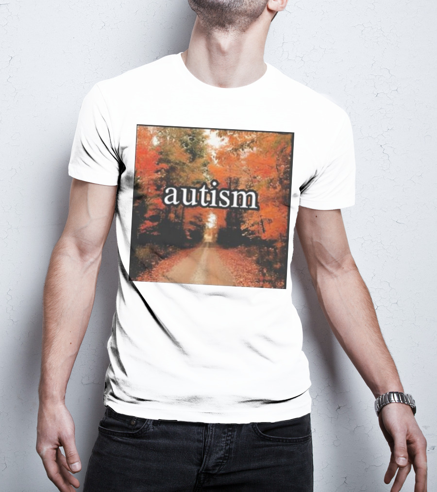 Autism In An Autumn Forest Pathway T-Shirt