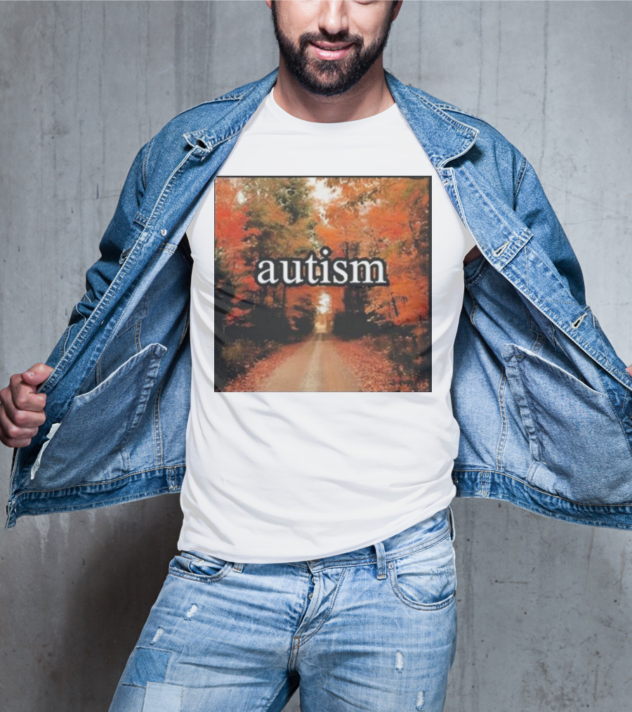 Autism In An Autumn Forest Pathway T-Shirt