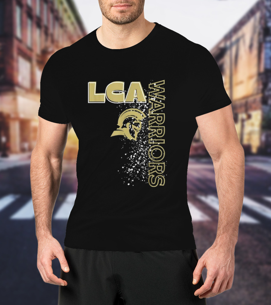 LCA Warriors Gold Helmet Spartans T-Shirt