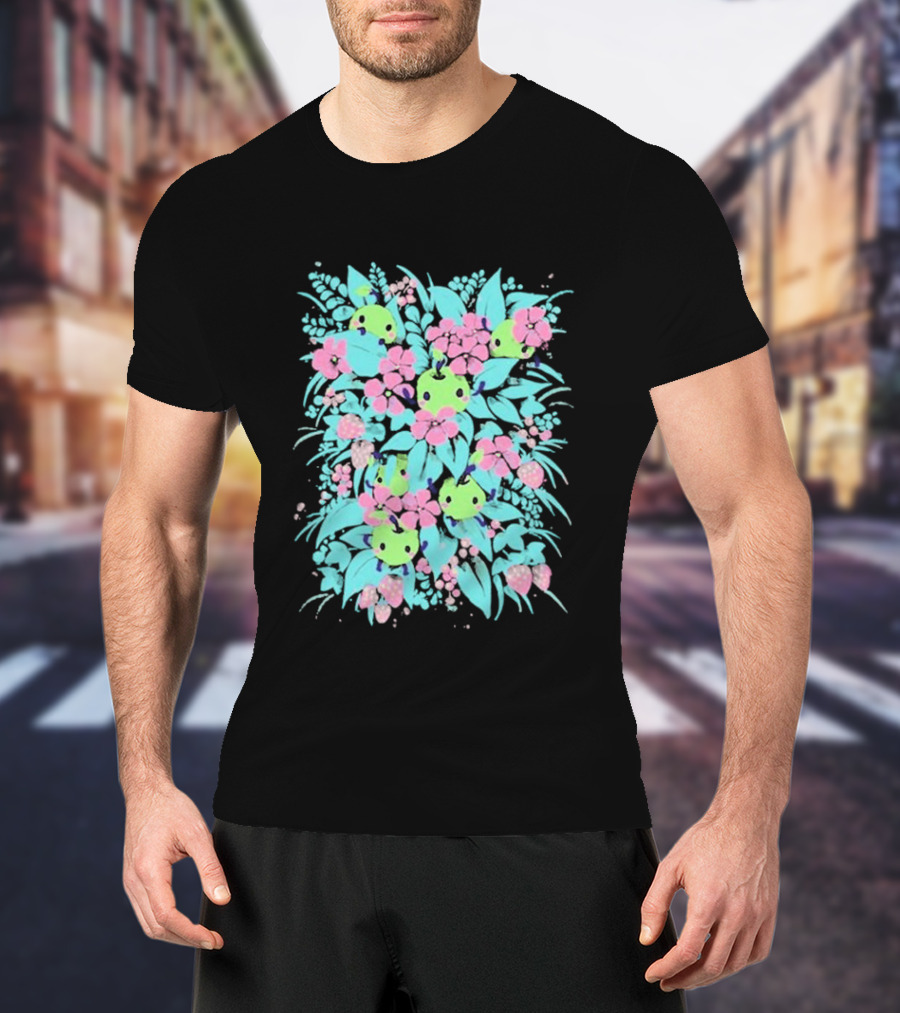 Stardew Valley Junimo Forest Guardians Floral T-Shirt