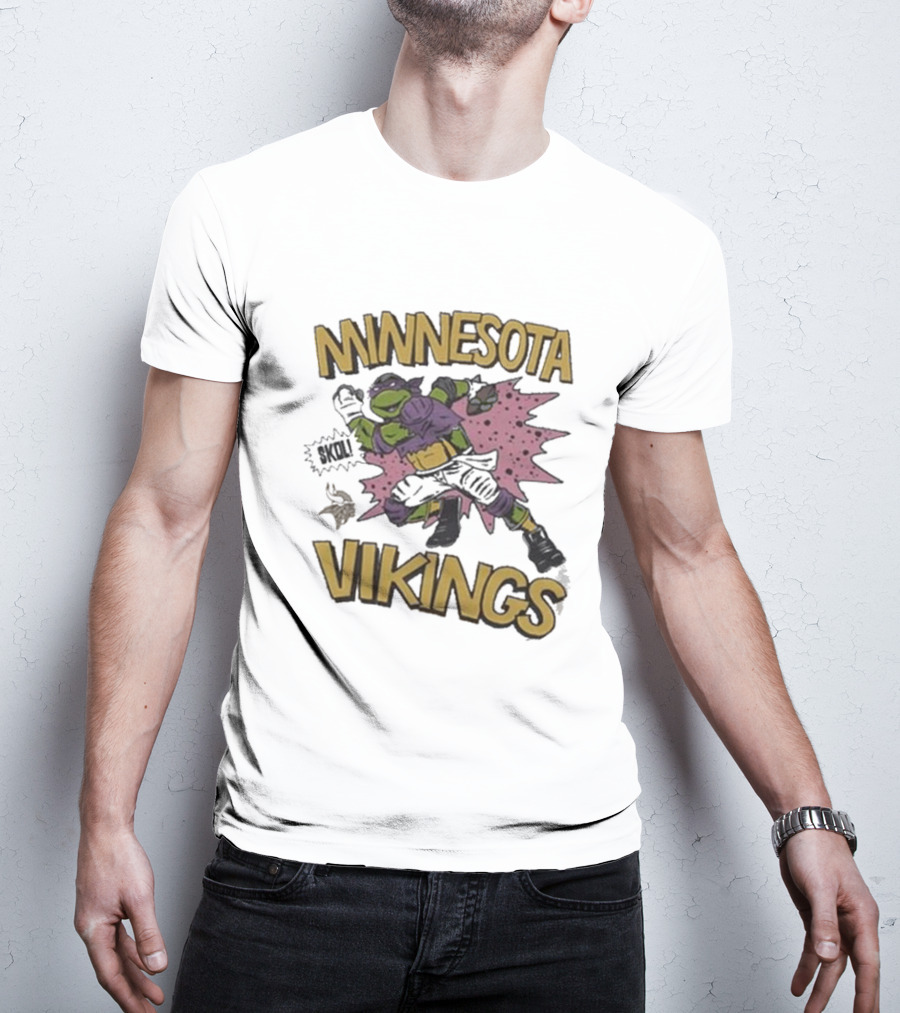 Tmnt Donatello Minnesota Vikings Crossover T-Shirt