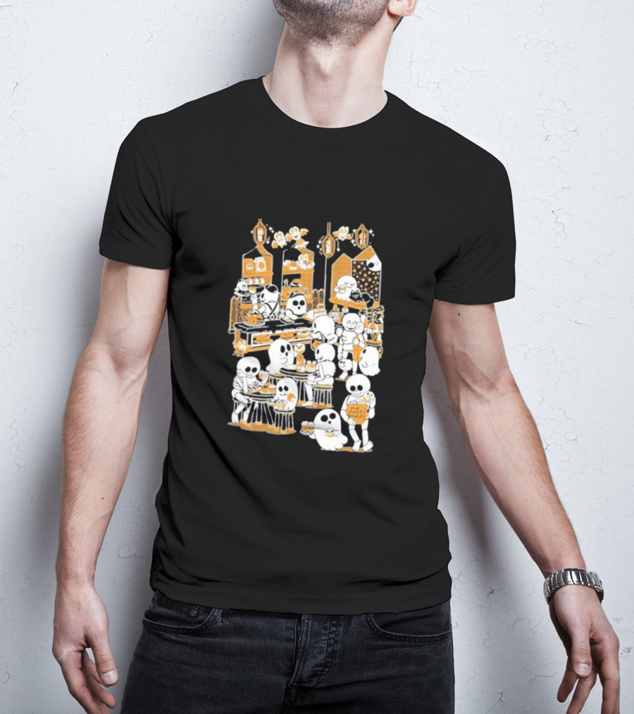 Sarah Graley Our Super Adventure Spooky Bakery Scene With Ghosts T-Shirt