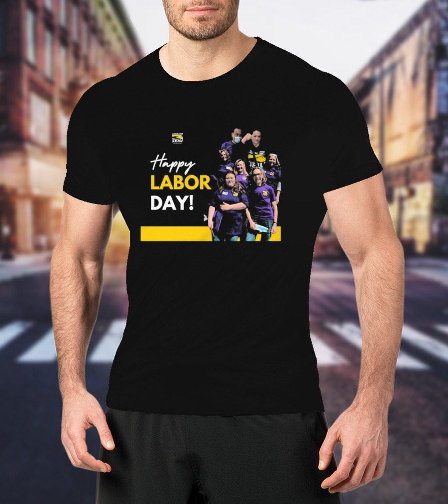 Seiu Local 509 Celebrates Happy Labor Day With Team Spirit T-Shirt