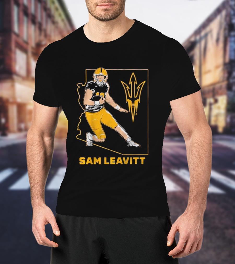 Sam Leavitt ASU Football State T-Shirt