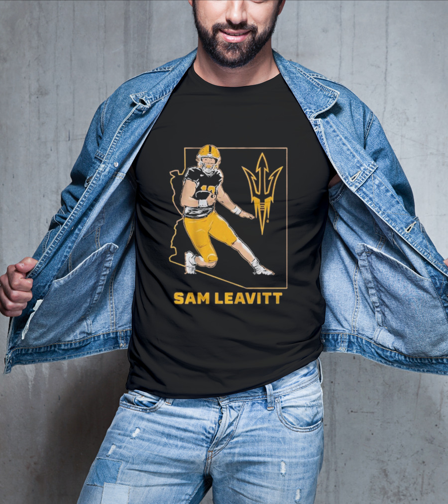 Sam Leavitt ASU Football State T-Shirt