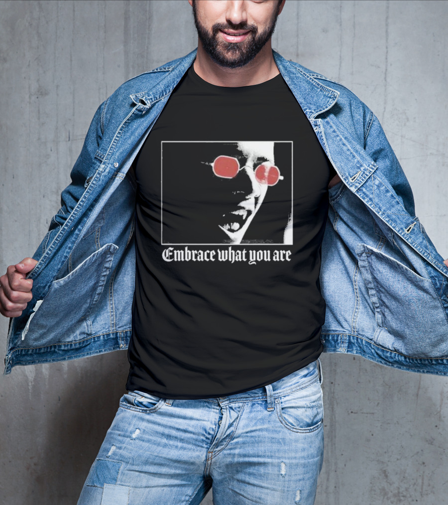 Bimolloy Embrace What You Are Red Glasses T-Shirt